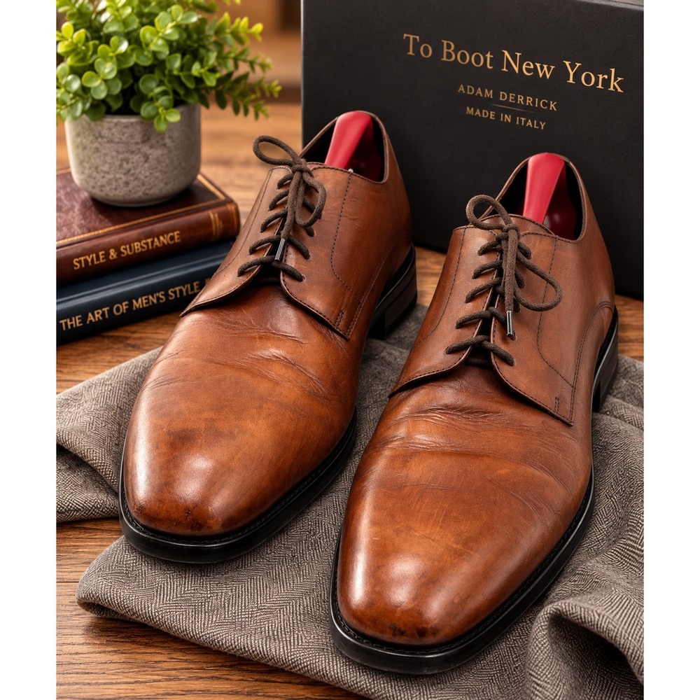 To Boot New York Adam Derrick Italian Leather Derby Shoes Size 11